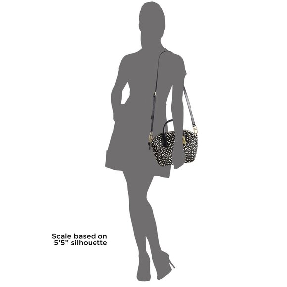 Tory Burch Savannah Pony Hair Dotted Satchel - Picture 8 of 9